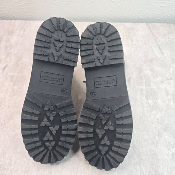 Platform Combat Boots Chunky Grunge Y2k Lace Up Hiker Platform Patent Booties 8 - Picture 8 of 12